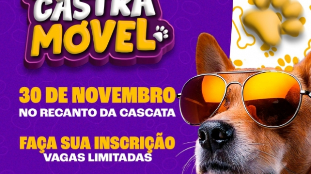 Esta ação tem como objetivo o controle da população de animais de estimação e a promoção do bem-estar animal e da saúde pública. Arte: Divulgação