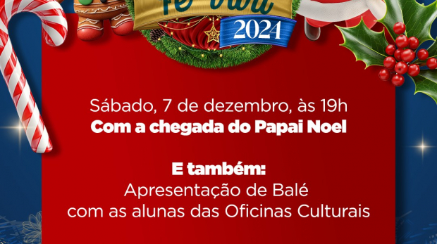 O tradicional Natal da Fé Viva será inaugurado no dia 7 de dezembro. Arte: Redes Sociais/Reprodução