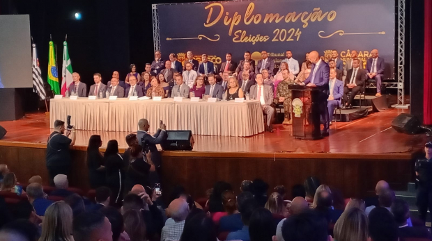 Diplomação de Gerson Pessoa e Vereadores Marca Nova Legislatura em Osasco. Foto: Divulgação