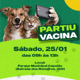 No próximo sábado (25), partiu vacina. Arte: Prefeitura de Pirapora do Bom Jesus (Redes Sociais/Reprodução)