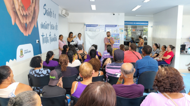 Este é o mês de conscientização e combate à hanseníase. Por isso, a Prefeitura de Carapicuíba realiza a campanha “Janeiro Roxo”.  Foto: Prefeitura de Carapicuíba