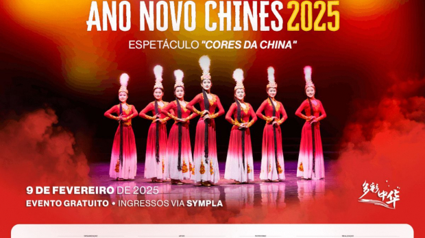 Ano Novo Chinês 2025 com o Espetáculo “Cores da China. Arte: Ibrachina