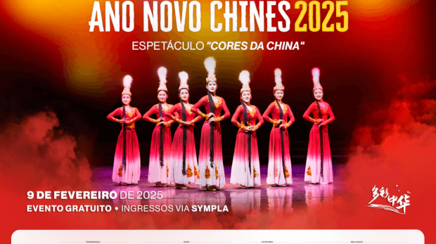 Ano Novo Chinês 2025 com o Espetáculo “Cores da China. Arte: Ibrachina