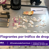 Flagrantes por tráfico de drogas. Foto: Prefeitura de Jandira