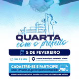 “Quarta com o Prefeito” acontece no dia 5 de fevereiro. Arte: Prefeitura de Sorocaba