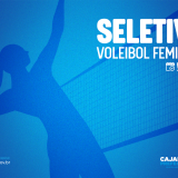 Seletiva de Vôlei Feminino. Arte: Prefeitura de Cajamar