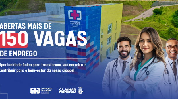 As vagas disponíveis abrangem diversas áreas. Arte: Prefeitura de Cajamar