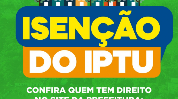 Solicitação de Isenção do IPTU. Arte: Carapicuíba (Redes Sociais/Reprodução)