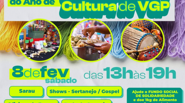 A Segunda Feira de Artesanato, Gastronomia e Cultura de VGP. Arte: Prefeitura de Vargem Grande Paulista (VGP)