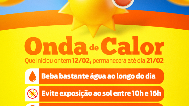 Alta temperatura em Barueri: cuide-se e proteja-se do calor extremo! Arte: Prefeitura de Barueri (Redes Sociais/Reprodução)