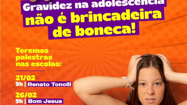 A Prefeitura de Pirapora do Bom Jesus realiza palestras para conscientizar os adolescentes sobre os riscos da gravidez precoce e a importância da prevenção.