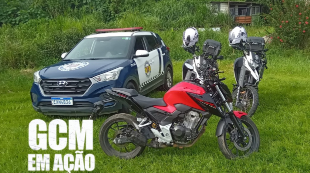 GCM de São Roque recupera moto na Região do Carmo! Foto: GCM São Roque