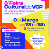 A Feira Cultural de VGP começa com uma vibrante apresentação de dança, celebrando a cultura local e movimentando o público - Arte: Prefeitura de Vargem Grande Paulista (VGP) - Redes  Sociais/Reprodução