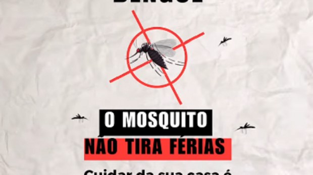 Vamos todos Combater a Dengue! Arte: Prefeitura de Ibiúna