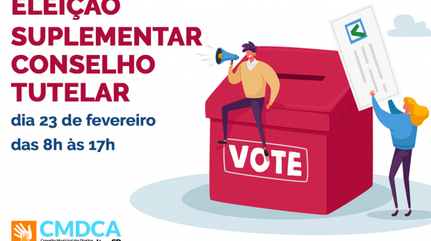 A população de Itu é convocada para votar nas Eleições Suplementares para Conselheiros Tutelares neste domingo (23/02), garantindo a escolha de representantes essenciais para a proteção das crianças e adolescentes. Arte: Prefeitura de Itu (Redes Sociais/Reprodução)