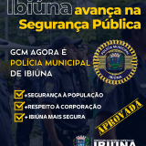 Agora é oficial: Ibiúna tem sua própria Polícia Municipal, reforçando a proteção e o bem-estar da população. Arte: Prefeitura de Ibiúna (Redes Sociais/Reprodução)