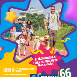 "Junte-se a nós para um sábado de atividades, com a Feira de Adoção e a 1ª Feira Socioambiental!  Arte: Prefeitura de Itapevi (Redes Sociais/Reprodução)