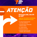 Atenção, ItapeviI! Bloqueios no trânsito neste domingo (16)! Arte: Prefeitura de Itapevi (Redes Sociais/Reprodução)