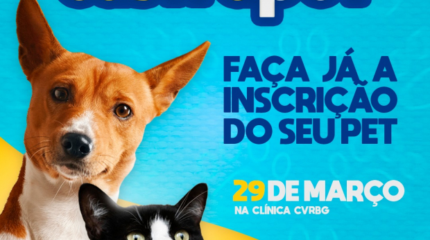 Proteja seu pet e ajude a controlar a população de animais. Inscreva-se para o mutirão de castração! 
 Arte: Prefeitura de Mairinque