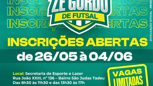 Tradição e espírito esportivo marcam o retorno da competição mais aguardada do futsal local. Arte: Prefeitura de Vargem Grande Paulista - VGP (Redes Sociais/Reprodução)