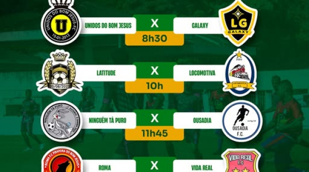 Disputa acirrada pela bola marca os jogos deste domingo em Pirapora; emoção do início ao fim nas quatro partidas da rodada. Arte: Prefeitura de Pirapora do Bom Jesus (Redes Sociais/Reprodução)