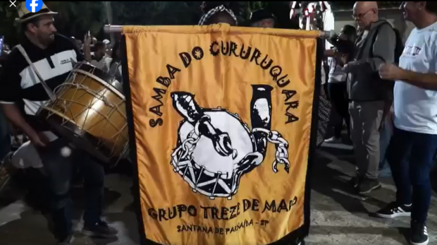 Grupos de samba de bumbo celebram a cultura popular com ritmos tradicionais no Cururuquara. Foto: Facebook (Reprodução)