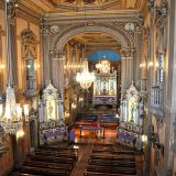 “Igreja do Patrocínio recebe fiéis e visitantes durante celebrações em homenagem à Venerável Madre Maria Teodora. Foto: Prefeitura de Itu