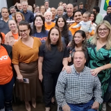 Lideranças da Região Oeste reunidas com a deputada Adriana Ventura para fortalecer o Partido Novo e preparar novas lideranças.  Foto: Divulgação