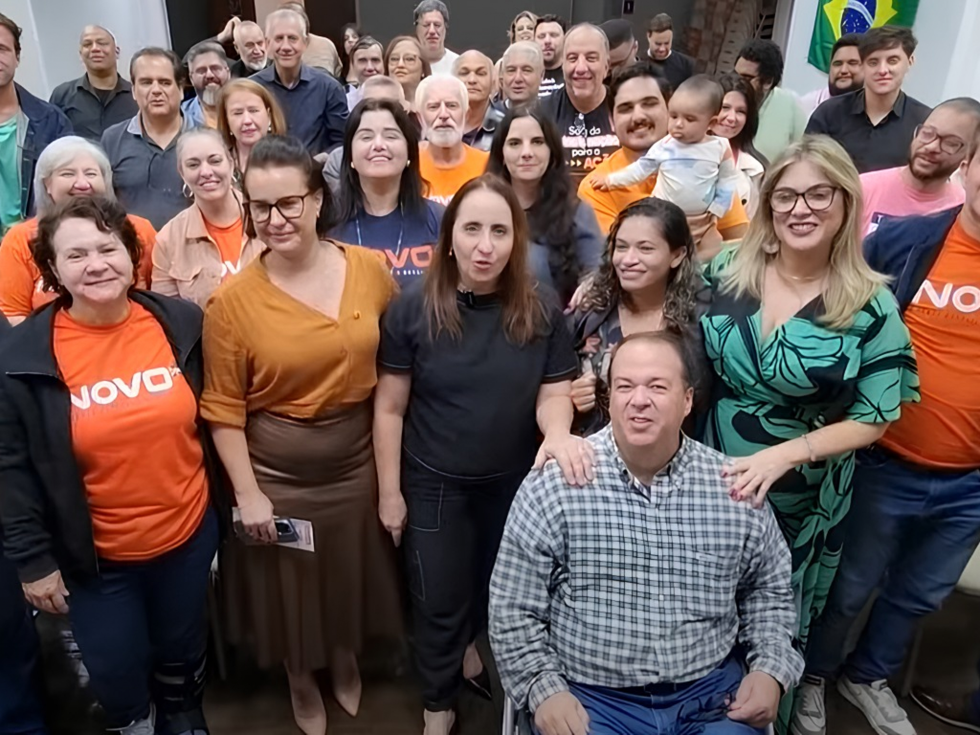 Lideranças da Região Oeste reunidas com a deputada Adriana Ventura para fortalecer o Partido Novo e preparar novas lideranças.  Foto: Divulgação