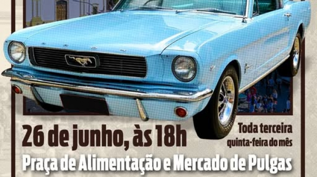 Relíquias sobre rodas tomaram conta do bolsão de estacionamento no Encontro Noturno de Carros Antigos! Um evento que une nostalgia, solidariedade e paixão por automobilismo. Foto: Prefeitura de Santana de Parnaíba (Redes Sociais/Reprodução)