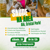 Com serviços gratuitos, acolhimento e orientação, o Saúde na Área transformou a manhã de sábado em um momento de cuidado e prevenção no bairro Cristal Park.  Foto: Prefeitura de Pirapora Do Bom Jesus (Redes Sociais/Reprodução)