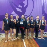 Ginástica Rítmica de São Roque mostra talento e evolução!  Ginastas do nível regional se preparam para os Jogos Regionais com apresentações de alto nível técnico - Foto: Prefeitura de São Roque