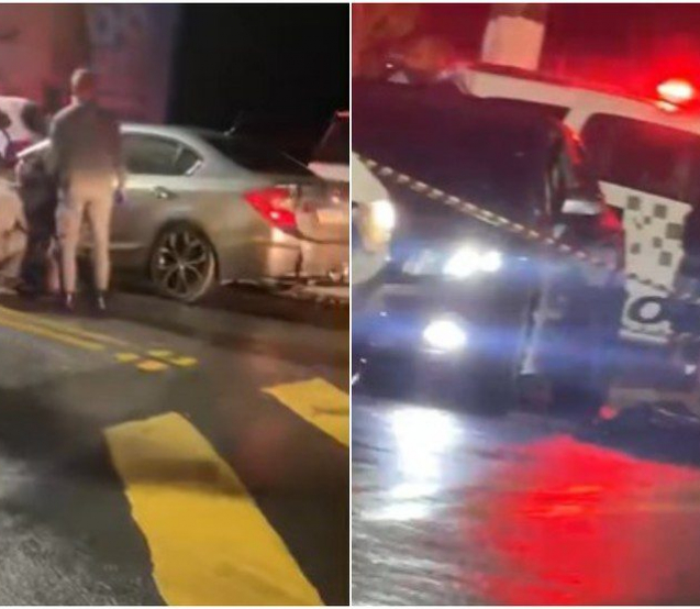 Homem é baleado e morto enquanto esperava pizza em Itapevi; criança de 8 anos foi atingida — Foto: Alerta Itapevi