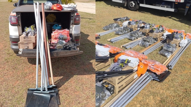 Defesa Civil de Itu recebe novo kit de combate a incêndios como parte da Operação SP Sem Fogo. Equipamentos fortalecem ações preventivas no período de estiagem. Foto: Prefeitura de Itu