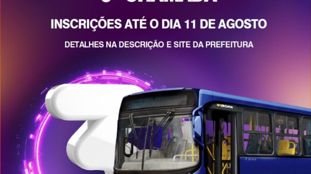 Estudantes de São Roque têm nova chance de solicitar o Passe Escolar. Arte: Prefeitura de São Roque