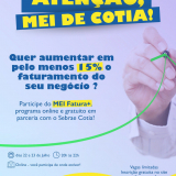 Capacitação oferece ferramentas práticas para impulsionar o faturamento de microempreendedores - Arte: Prefeitura de Cotia