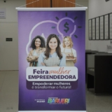 Empreender é transformar talento em oportunidade! A Feira da Mulher Empreendedora está movimentando Barueri com histórias inspiradoras e produtos incríveis. Foto: Prefeitura De Barueri