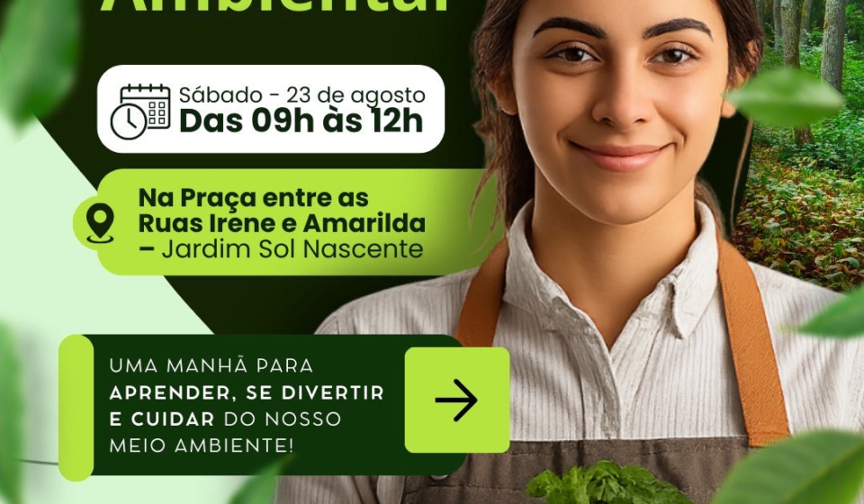 Ação socioambiental une comunidade em prol de um futuro mais sustentável em Jandira. Moradores participam de iniciativa pela preservação do meio ambiente no Jardim Sol Nascente. Foto: Prefeitura De Jandira (Redes Sociais/Reprodução0