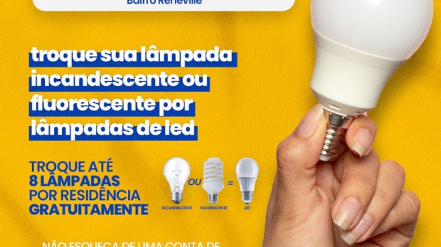 População participa da troca gratuita de lâmpadas por modelos de LED em Mairinque. Foto: Prefeitura De Mairinque (Redes Sociais/Reprodução)