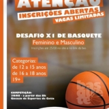 Tá chegando a hora do duelo!  Ainda dá tempo de se inscrever no 1º Desafio X1 de Basquete da Prefs. Garanta sua vaga e mostre seu talento nas quadras! Basquete é atitude, estratégia e superação! Vem pro X1 da Prefs e encare esse desafio de frente! Foto: Prefeitura De Cotia (Redes Sociais/Reprodução)