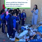 Mãos na massa e consciência em ação! Alunos da E.M. Profa. Otília Shimada arrecadaram quase 500 kg de lixo eletrônico e aprenderam na prática sobre reciclagem e meio ambiente. Foto: Prefeitura De Cotia (Redes Sociais/Reprodução)