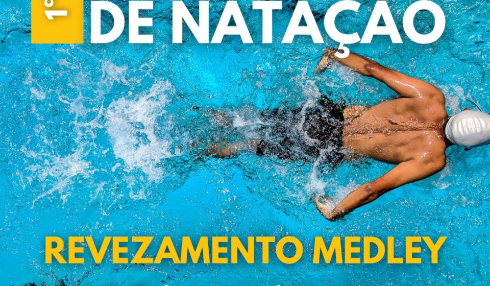 Atletas entram na água para a 1ª Etapa do Circuito Bandeirantes de Natação, no Complexo Esportivo Max Santana.    Revezamento Medley promete abrir a competição com emoção, estratégia e espírito de equipe. Foto: Prefeitura De Santana De Parnaíba (Redes Sociais/Reprodução)