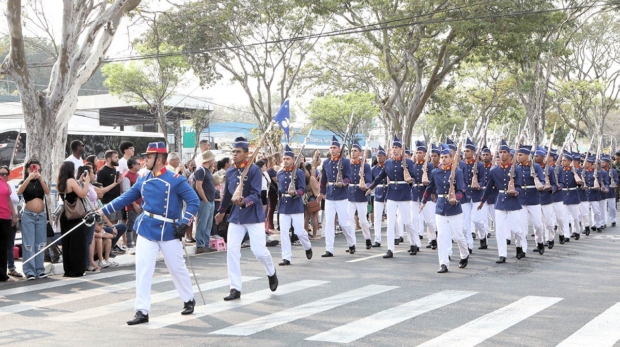 Semana da Pátria e atos cívicos celebram a independência e reforçam a união da comunidade ituana. Desfile Cívico do 7 de Setembro volta ao Pirapitingui após anos sem realização, resgatando a tradição e o civismo em Itu. Foto: Prefeitura De Itu