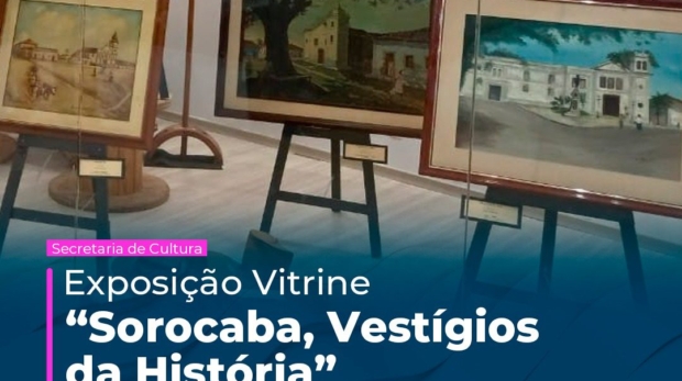 Do tropeirismo à era industrial, a exposição gratuita no Pátio Cianê Shopping revela os marcos que transformaram Sorocaba ao longo dos séculos. A história de Sorocaba está em exposição! A mostra “Vitrine – Sorocaba, vestígios da história” reúne obras, objetos e memórias que ajudam a contar os 371 anos da nossa cidade. Foto: Prefeitura De Sorocaba (Redes Sociais/Reprodução)