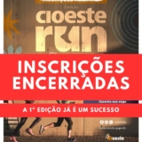 Todas as 800 vagas preenchidas em apenas 15 minutos! O CIOESTE Run já é um sucesso absoluto antes mesmo da largada. Obrigado a todos os inscritos! Foto: CIOESTE (Redes Sociais/ Reprodução)
