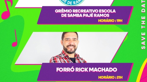 Noite de festa, cultura e muita música! Viva São Roque mostrou mais uma vez que tradição e diversão andam juntas! Alegria que contagia! O Recanto da Cascata ferveu com o ritmo envolvente da Escola de Samba Pajé Ramos e o forró arretado de Rick Machado! Foto: Prefeitura De São Roque (Redes Sociais/Reprodução)