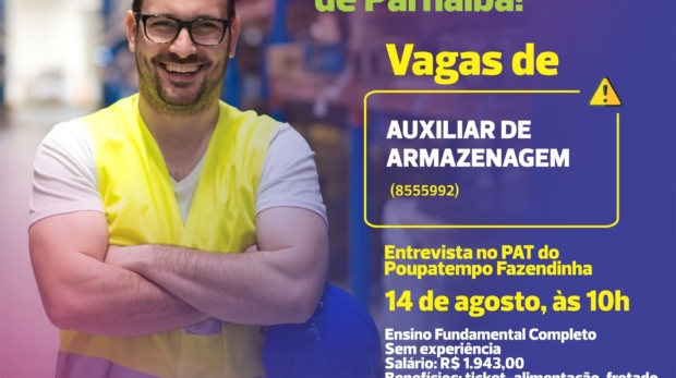 Seu novo emprego pode estar aqui! Santana de Parnaíba abre novas vagas para quem quer recomeçar com dignidade e oportunidade. Foto: Prefeitura De Santana De Parnaíba (Redes Sociais/ Reprodução)