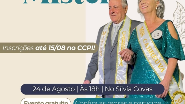Um desfile de elegância, carisma e muita alegria! Confira um dos momentos mais especiais do Concurso Miss e Mister Melhor Idade 2025! Eles brilharam na passarela e mostraram que estilo não tem idade! Viva os participantes do Miss e Mister Melhor Idade 2025! Foto: Prefeitura De Cabreúva (Redes Sociais/ Reprodução)