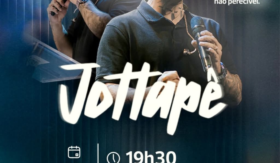 Jottapê se apresenta na Arena de Eventos com sua nova fase musical voltada à fé cristã Foto: Prefeitura De Santana De Parnaíba (Redes Sociais/ Reprodução)