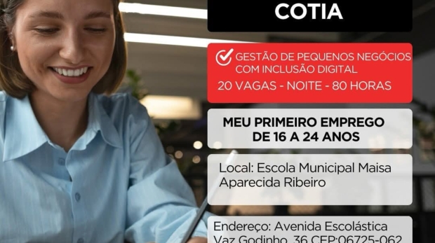 Começou! Alunos já em sala no Qualifica SP, buscando novas oportunidades e conhecimento em Cotia. Foto: Prefeitura De Cotia (Redes Sociais/Reprodução)